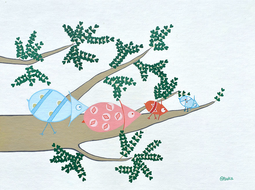 Ecological Artist Naoko Otsuka - Patchy Bird 13