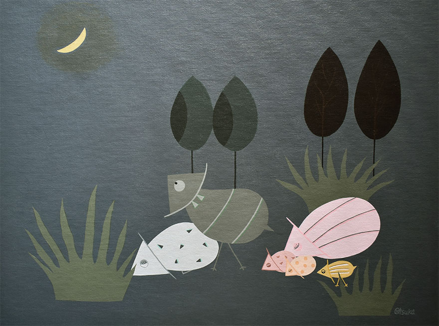 Ecological Artist Naoko Otsuka - Patchy Bird 14