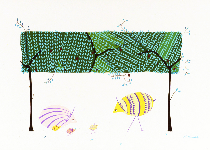Ecological Artist Naoko Otsuka - Patchy Bird 8